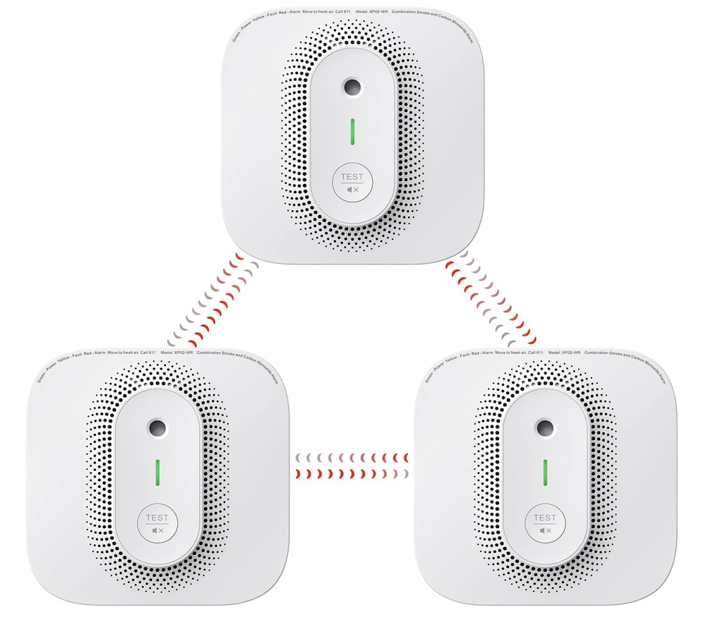 X-Sense Combination Battery Powered Smoke and Carbon Monoxide Detector with Voice Location Wireless Interconnected